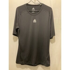 Adidas Top Womens XL Workout Gym Breathable Short Sleeve Running Climalite Black